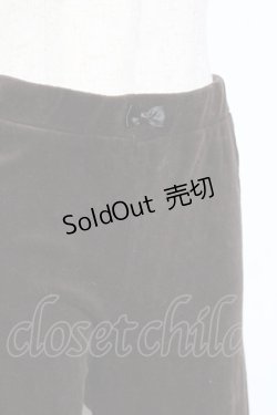 画像3: axes femme / 裾ファー刺繍入りパンツ  茶 Y-26-01-07-184-AX-PA-SZ-ZY