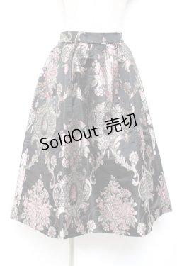 画像1: axes femme / ジャガードスカート M 黒 Y-26-01-07-189-AX-SK-SZ-ZY