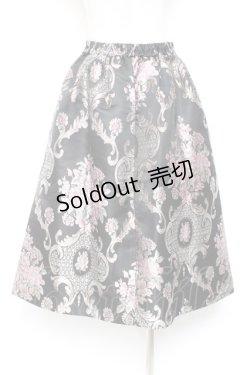 画像2: axes femme / ジャガードスカート M 黒 Y-26-01-07-189-AX-SK-SZ-ZY