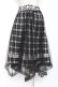 画像2: axes femme / 格子柄フロッキーptスカート M 黒 Y-26-01-07-192-AX-SK-SZ-ZY (2)