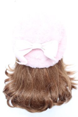 画像1: Lovely Tency / 眞白ありすコラボ リボンベレー帽  ピンク Y-26-01-07-028-LO-AC-SZ-ZY