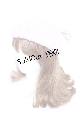 画像2: Lovely Tency / 眞白ありすコラボ リボンベレー帽  ピンク Y-26-01-07-028-LO-AC-SZ-ZY