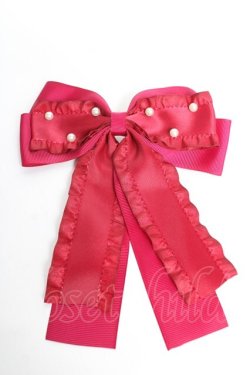 画像1: m petit by misako / パールリボンクリップ   Y-26-01-07-004-LO-AC-SZ-ZY