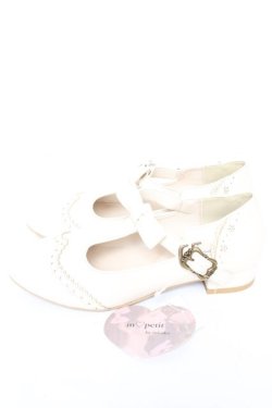 画像2: m petit by misako / AMPUリボンストラップパンプス M 中白 Y-26-01-07-033-LO-SH-SZ-ZY