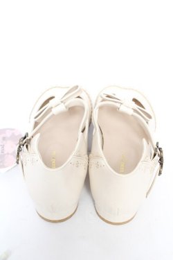 画像3: m petit by misako / AMPUリボンストラップパンプス M 中白 Y-26-01-07-033-LO-SH-SZ-ZY