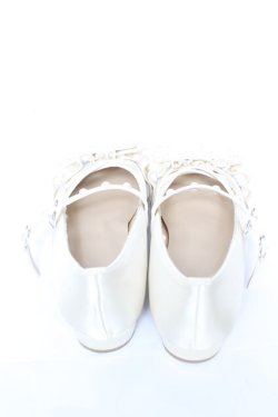 画像3: Lovely Tency / 眞白ありすコラボ/パールフリル付きパンプス L 生成り Y-26-01-07-036-LO-SH-SZ-ZY