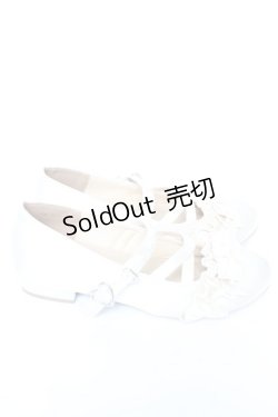 画像4: Lovely Tency / 眞白ありすコラボ/パールフリル付きパンプス L 生成り Y-26-01-07-036-LO-SH-SZ-ZY