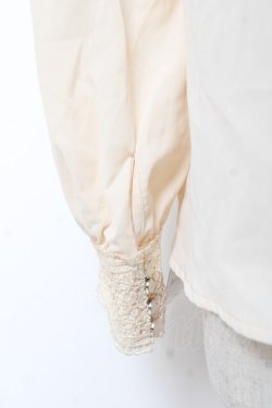 画像3: axes femme / 繊細レース重ねボウタイブラウス M 生成り Y-26-01-09-029-AX-BL-SZ-ZY