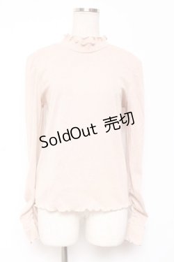 画像1: axes femme / 2WAYラメリブプルオーバー F ピンク Y-26-01-09-033-AX-TO-SZ-ZI