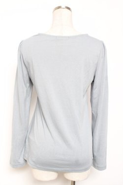 画像2: axes femme / 取り外しBIGリボンインナートップス M サックス Y-26-01-09-037-AX-TO-SZ-ZY