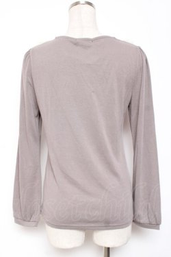 画像2: axes femme / BIGレースリボンプルオーバー M グレー Y-26-01-09-040-AX-TO-SZ-ZY