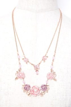 画像1: axes femme / シュガーローズネックレス  ゴールド Y-26-01-09-005-AX-AC-SZ-ZY