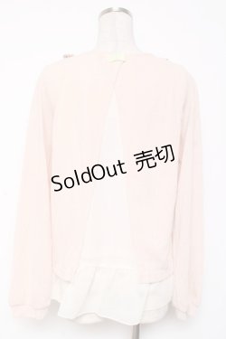 画像2: axes femme / 起毛レースVネックプルオーバー Ｍ アワピンク Y-26-01-09-042-AX-TO-SZ-ZY