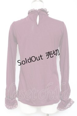 画像2: axes femme / 薔薇コサージュ付きタートル M ワイン Y-26-01-09-043-AX-TO-SZ-ZY