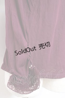 画像4: axes femme / 薔薇コサージュ付きタートル M ワイン Y-26-01-09-043-AX-TO-SZ-ZY