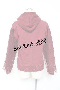 画像2: axes femme / レース切替パーカー M ワイン Y-26-01-09-044-AX-TO-SZ-ZI