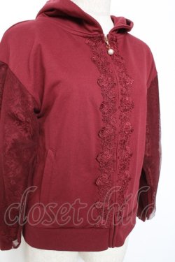 画像3: axes femme / レース切替パーカー M ワイン Y-26-01-09-044-AX-TO-SZ-ZY