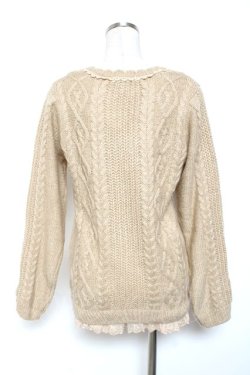 画像2: axes femme / ホッコリニットプルオーバー M 生成り Y-26-01-09-048-AX-TO-SZ-ZY