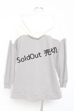 画像2: axes femme / バイカラーパーカープルオーバー M グレー Y-26-01-09-052-AX-TO-SZ-ZS