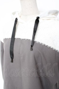 画像3: axes femme / バイカラーパーカープルオーバー M グレー Y-26-01-09-052-AX-TO-SZ-ZY