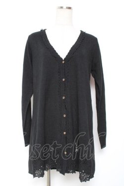 画像1: axes femme / ロングカーデ Ｍ 黒 Y-26-01-09-054-AX-TO-SZ-ZY