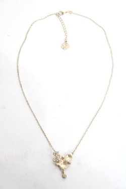画像3: axes femme / ローズ×バタフライネックレス  ゴールド Y-26-01-09-006-AX-AC-SZ-ZY
