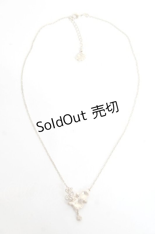 画像3: axes femme / ローズ×バタフライネックレス  ゴールド Y-26-01-09-006-AX-AC-SZ-ZT639-F002 (3)