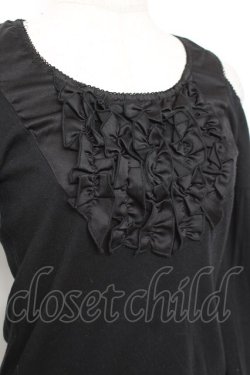 画像4: BPN / フリル肩開きカットソー M 黒 Y-26-01-09-061-GO-TO-SZ-ZY