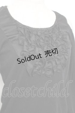 画像4: BPN / フリル肩開きカットソー M 黒 Y-26-01-09-061-GO-TO-SZ-ZY