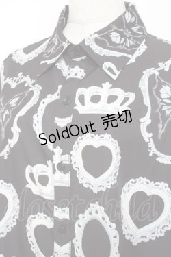 画像3: Amilige / フレームプリントシャツ  黒 Y-26-01-09-064-PU-BL-SZ-ZY