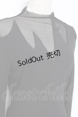 画像3: PUNK RAVE / メッシュ切替ハイネックトップス M-L ブラック Y-26-01-09-066-PU-TO-SZ-ZY