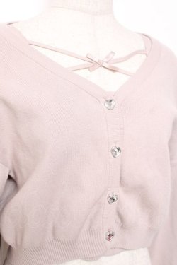 画像3: evelyn / クロスリボンカーデセット F モーブピンク Y-26-01-09-072-LO-TO-SZ-ZY