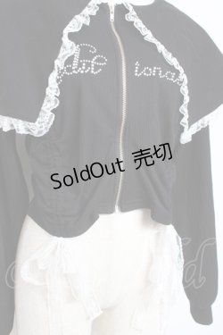 画像4: Ank Rouge / キラキラロゴドロストミニパーカー M 黒 Y-26-01-09-074-CA-TO-SZ-ZS