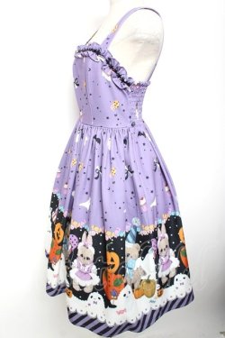 画像2: axes femme kawaii / ハロウィンナイトジャンパースカート M ラベンダー Y-26-01-09-080-AX-OP-SZ-ZY