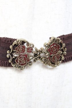 画像2: axes femme / ローズゴムベルト  茶 Y-26-01-09-010-AX-ZA-SZ-ZY