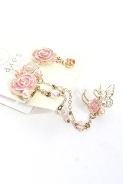 画像3: axes femme / ローズガーデンイヤリング  ゴールド Y-26-01-09-001-AX-AC-SZ-ZY