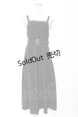 画像1: axes femme / スタッズジャンスカ F 黒 Y-26-01-09-086-AX-OP-SZ-ZS