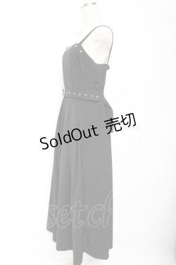 画像2: axes femme / スタッズジャンスカ F 黒 Y-26-01-09-086-AX-OP-SZ-ZS