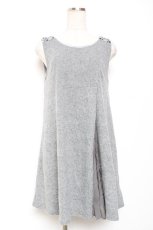 画像1: axes femme / バックリボンチュニック M グレー Y-26-01-09-089-AX-OP-SZ-ZT439 (1)