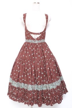 画像1: Victorian maiden / レイラエプロンドレス  ブラウン Y-26-01-09-091-CL-OP-SZ-ZY