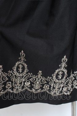 画像4: axes femme POETIQUE / トランプ刺繍レイヤードワンピース M 黒 Y-26-01-09-098-AX-OP-SZ-ZY