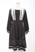 axes femme POETIQUE / クラシックセーラーワンピース M 黒 Y-26-01-09-099-AX-OP-SZ-ZY