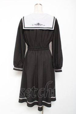画像2: axes femme POETIQUE / クラシックセーラーワンピース M 黒 Y-26-01-09-099-AX-OP-SZ-ZY