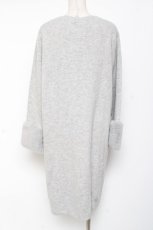 画像2: axes femme / ファー袖ロングニットカーデ M グレー Y-26-01-09-100-AX-TO-AS-ZT074 (2)