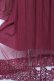 画像4: axes femme POETIQUE / チュールパーカーワンピース M ワイン Y-26-01-09-105-AX-OP-SZ-ZY (4)