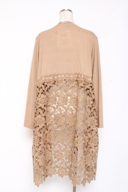 画像2: axes femme / バックレースＵＶカットカーデ F キャメル Y-26-01-09-111-AX-TO-SZ-ZY