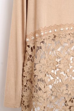 画像3: axes femme / バックレースＵＶカットカーデ F キャメル Y-26-01-09-111-AX-TO-SZ-ZY