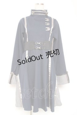 画像1: Favorite / 聖女ジャンヌダルクの騎士ワンピース M 紺 Y-26-01-09-115-LO-OP-SZ-ZY