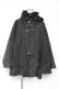 画像1: Deorart / ファイヤーマンバックルフード付マントコート M 黒 Y-26-01-09-116-PU-CO-SZ-ZY (1)
