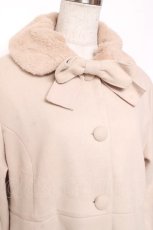 画像2: m petit by misako / AM*リボンコート LL 中白 Y-26-01-09-117-LO-JA-SZ-ZTC046 (2)